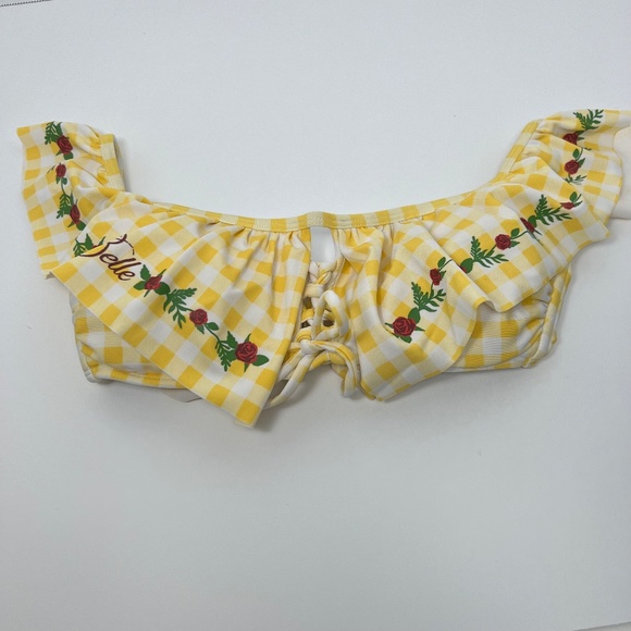 Disney Belle Beauty and the Beast Strapless Bikini Top Only Size Extra Small - Picture 1 of 6